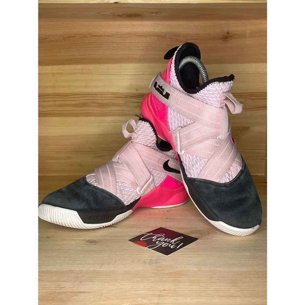 Nike Lebron Soldier 12 Black & Pink Athletic Sneaker Shoes Women’s Size 6.5